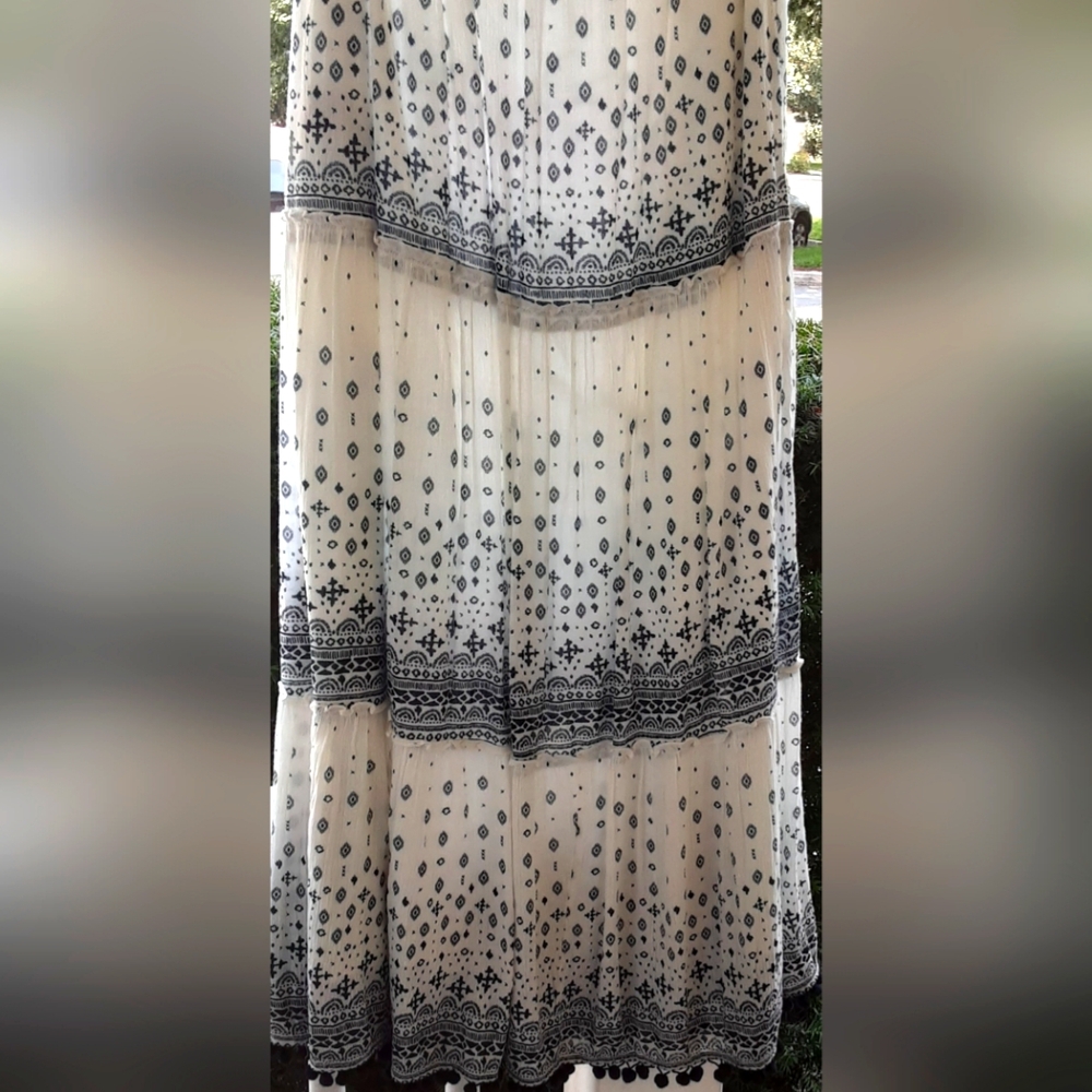 Boho print   Maxi skirt Vacation wear